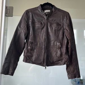 Levi’s brown leather jacket